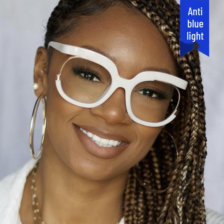2022 Trendy Round Owl Eyeglass Frames: Anti-Blue Light European & American Style