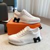 Aijia men's leather sports and leisure shoes with thin straps couple models 2024 summer new versatile foreign trade shoes high-end