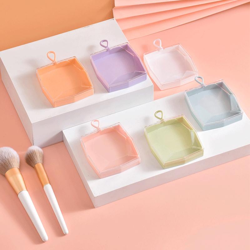 1/5 PCS Plastic Box Case Without Powder Sponge For Puff Transparent Sponge Puff Portable Travel Cosmetic Bags Cosmetics Storage