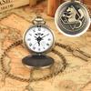 Antique Fullmetal Alchemist Quartz Anime Pocket Watch Cosplay Edward Elric Clock Design Pendant Necklace Chain Vintage Chain
