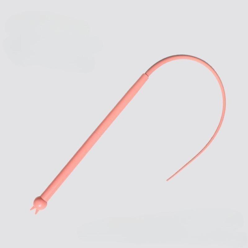 Cat Interactive Toy Simulated Mouse Tail Cat Teaser Toy Funny Silicone Mouse Long Tail Stick Cat Toy Indoor Kitten Teaser Stick розовый