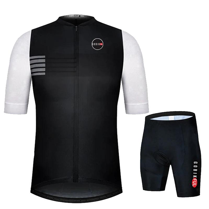 2026 Gobikful Set Maglia Ciclismo Uomo Abbigliamento Estivo Ciclismo Magliette Bici da Strada Completo Pantaloncini con Bretelle Bici MTB Ropa Ciclismo Maglia