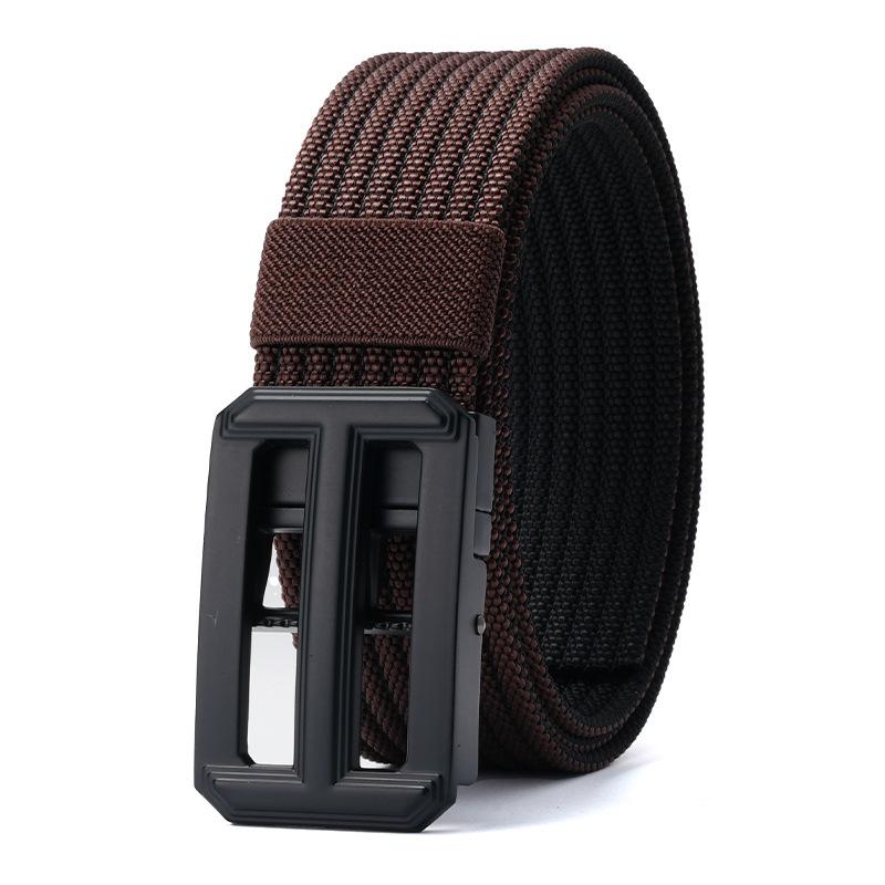 Men'S Belt Hot-Selling Automatic Buckle Durable Nylon Tactical Braided Belt Middle-Aged And Young Outdoor Belt Belt
