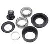 Motorcycle Steering Column Bearing Set, Steering Stem Repair Kit with Steel Bearing Pieces, Collar Components, and Support Hardware