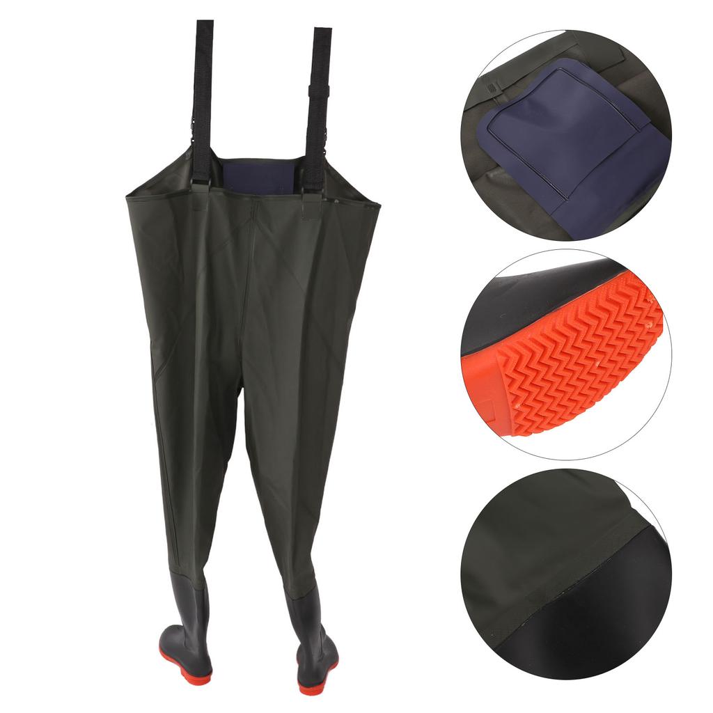 Oddychające wodoodporne spodniobuty wędkarskie z neoprenowymi skarpeta na nogi dla mężczyzn i kobiet Rozmiar 42