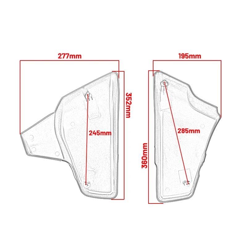 Fairing Aerodynamic Winglet for VLX600 VT600 C CD Shadow Steed VT400 Motorcycle Side