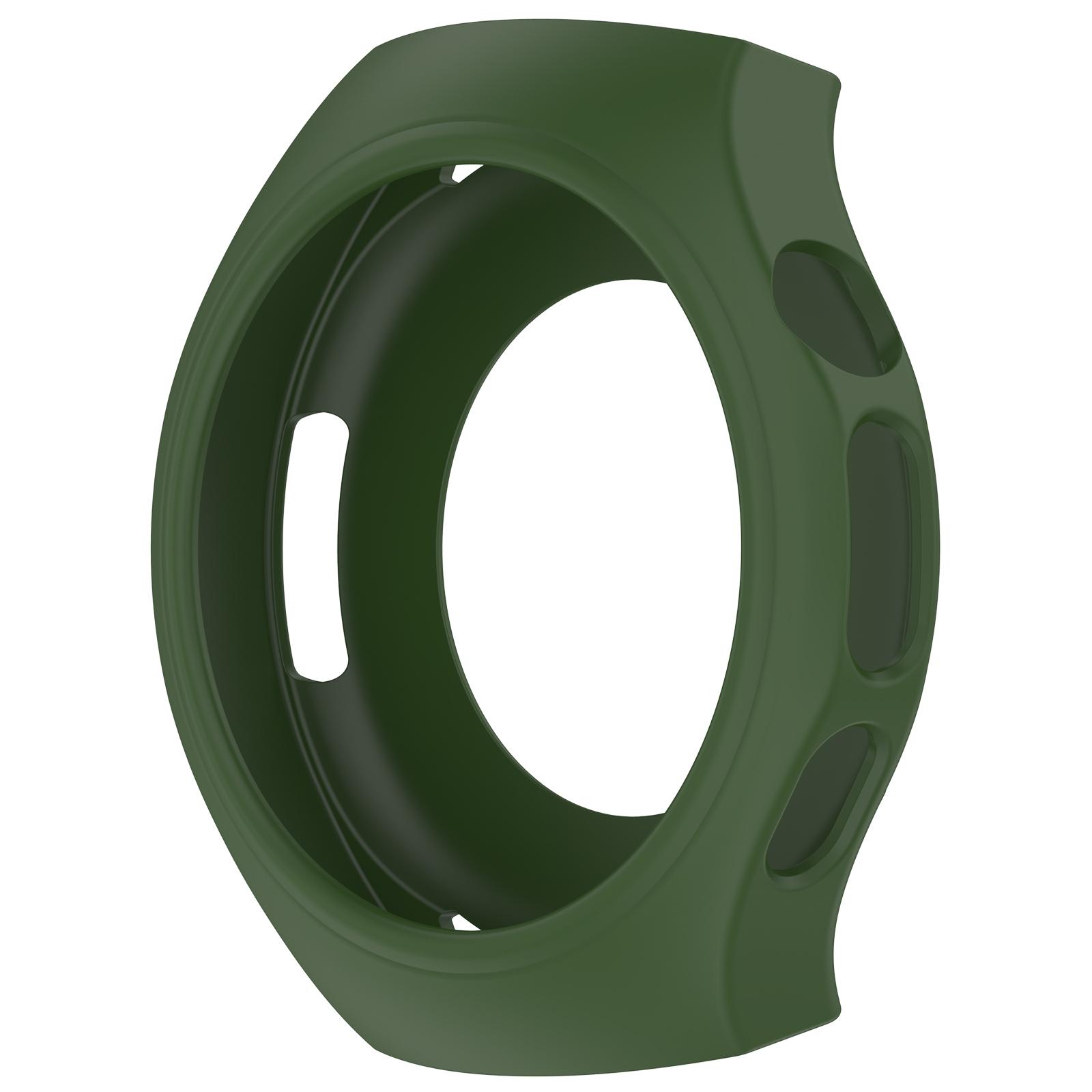 

Силиконовый защитный чехол-накладка для Huawei Watch 5 46 мм 42 мм Чехол Защита экрана Сменный безель Спортивные аксессуары новый Huawei Watch5 42mm армия зеленый