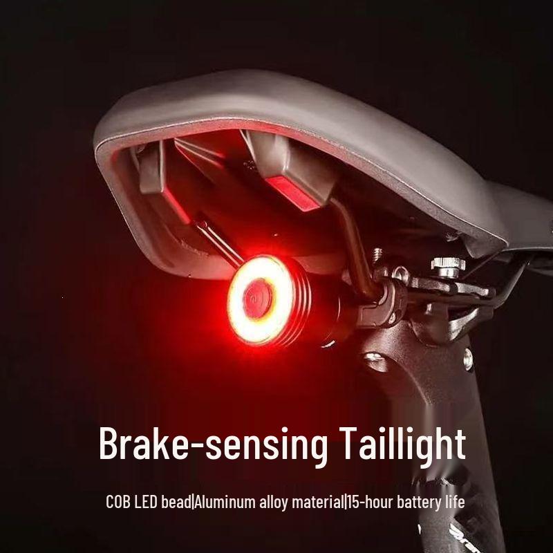 Wiederaufladbares Mountainbike-Rücklicht für die Sicherheit bei Nachtfahrten