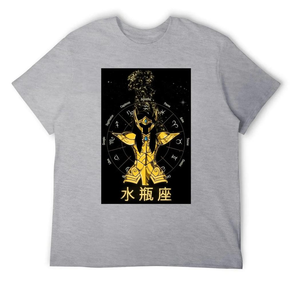 Aquarius Twelve Constellation (15) T-shirt Round Neck Sports Top Tee Premium Home Graphic USA Size