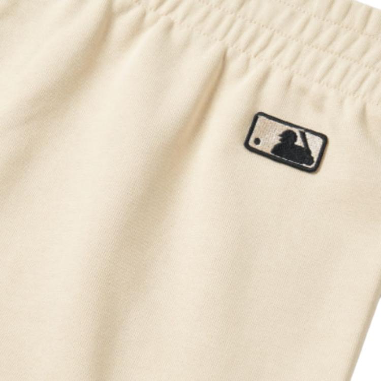 New MLB Knitted Sports Pants Unisex Beige 3ATPB0214-50BGL