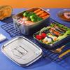 Leakproof Cover Stainless Steel Lunch Box 304 Stainless Steel Portable Food Container  School
