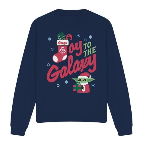 Star Wars: The Mandalorian Unisex Adult Joy To The Galaxy Grogu Christmas Sweatshirt