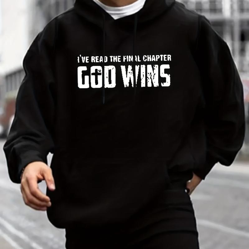 

Men s Hooded Sweatshirt, Ribbed Cuffs & Drawstring Hood, Ideal for Classic XXL чорний