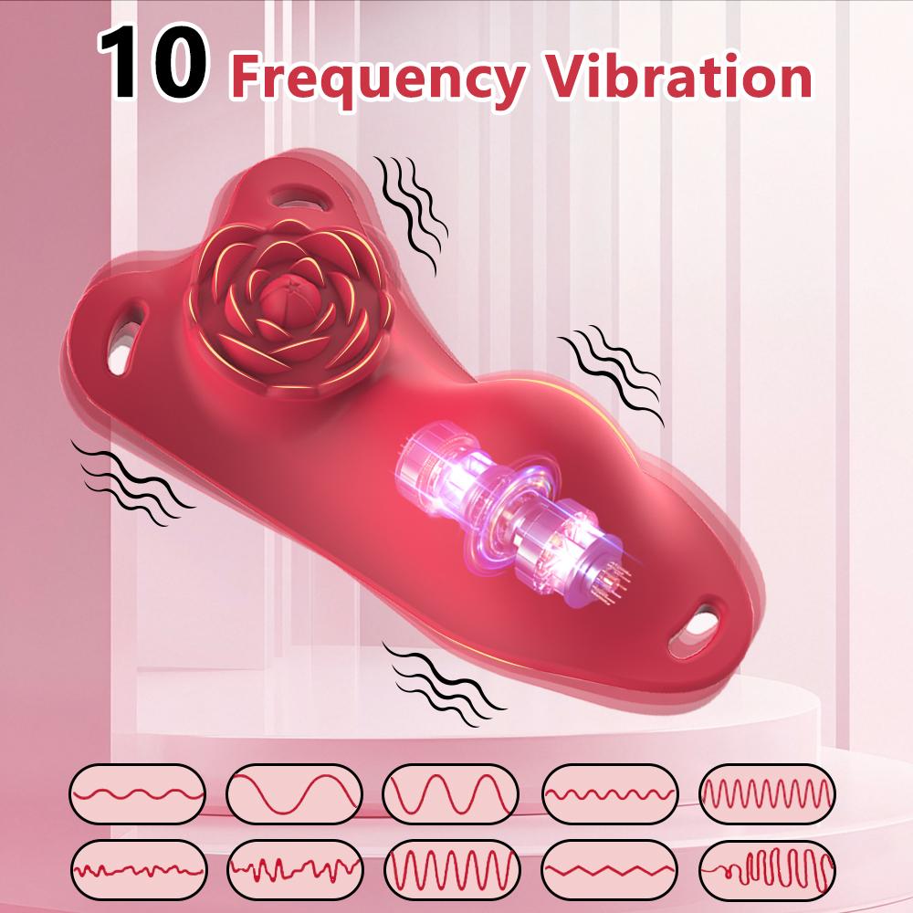 Wearable Panty Butterfly Vibrating Rose Vibrator Remote Control Clitoral Stimulator G Spot Massage Sex Toys For Women Couples