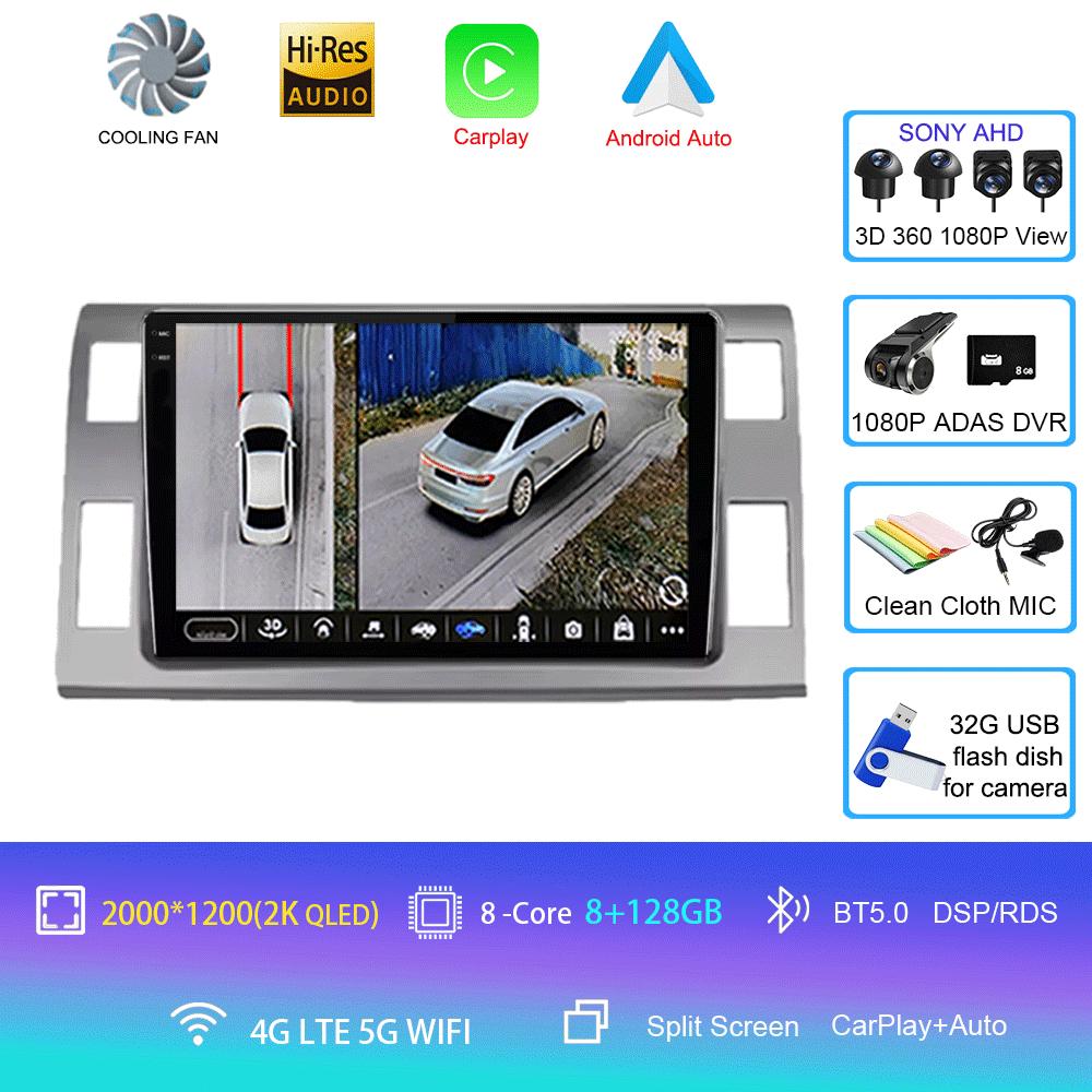 Car Radio Android 14 For Toyota Previa XR50 3 III Estima 2006-2019 DSP Multimedia Player GPS Stereo Autoradio 2 Din Stereo