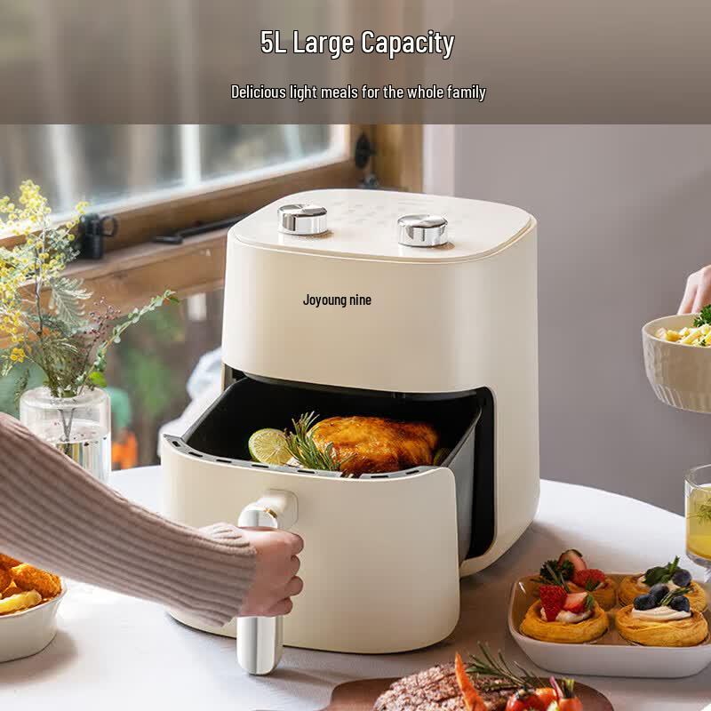 Joyoung 5L No-Flip Steam Air Fryer CN plug (adapter included)