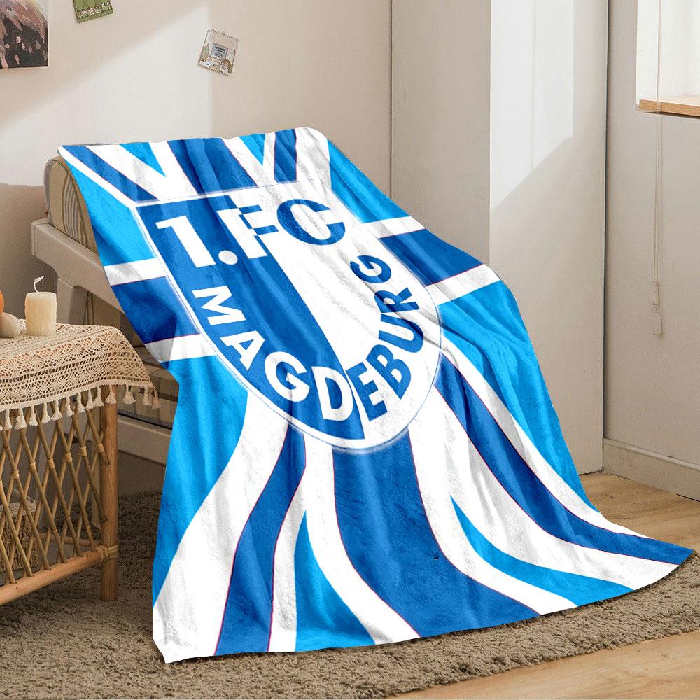 1.FC Magdeburg Buntes Logo für alle Jahreszeiten Decke Mittagspause Überwurf Geschenk