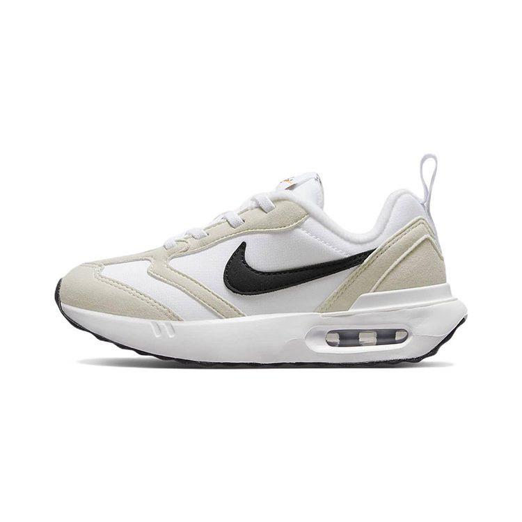 Nike Air Max Dawn Cushioning, Wear Resistant Low top Sports Casual Shoes White Black Children Aged 3 7 Years Old DC9318-102