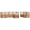 Outdoor Sofa Set 7 Pcs Natural Solid Acacia Wood