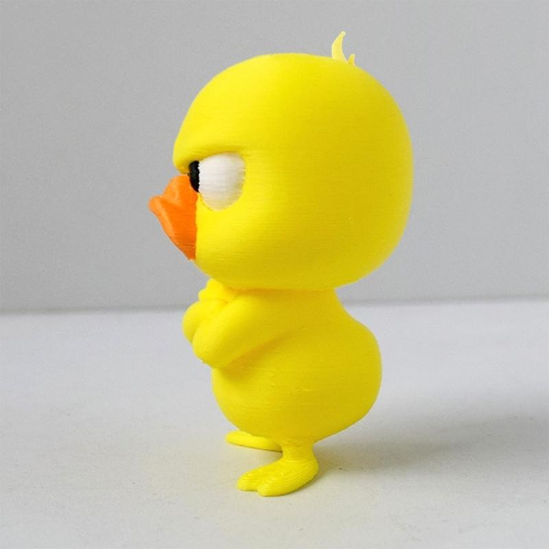 Angry Little Yellow Duck Desktop Ornaments Compacts Size for Children Toy and Home Decoration