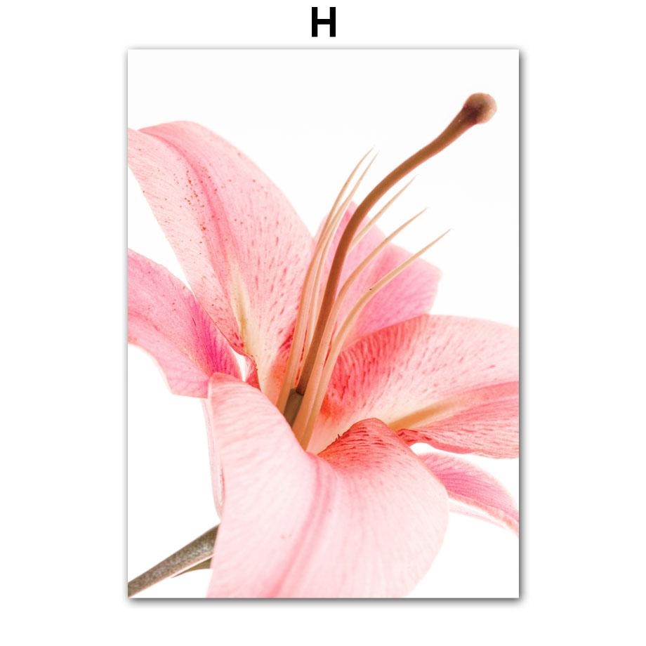 Easter Spring Pink Sakura Farmhouse Fresh Flower Romantic Posters Canvas Painting Wall Art Pictures For Living Room Home Decor