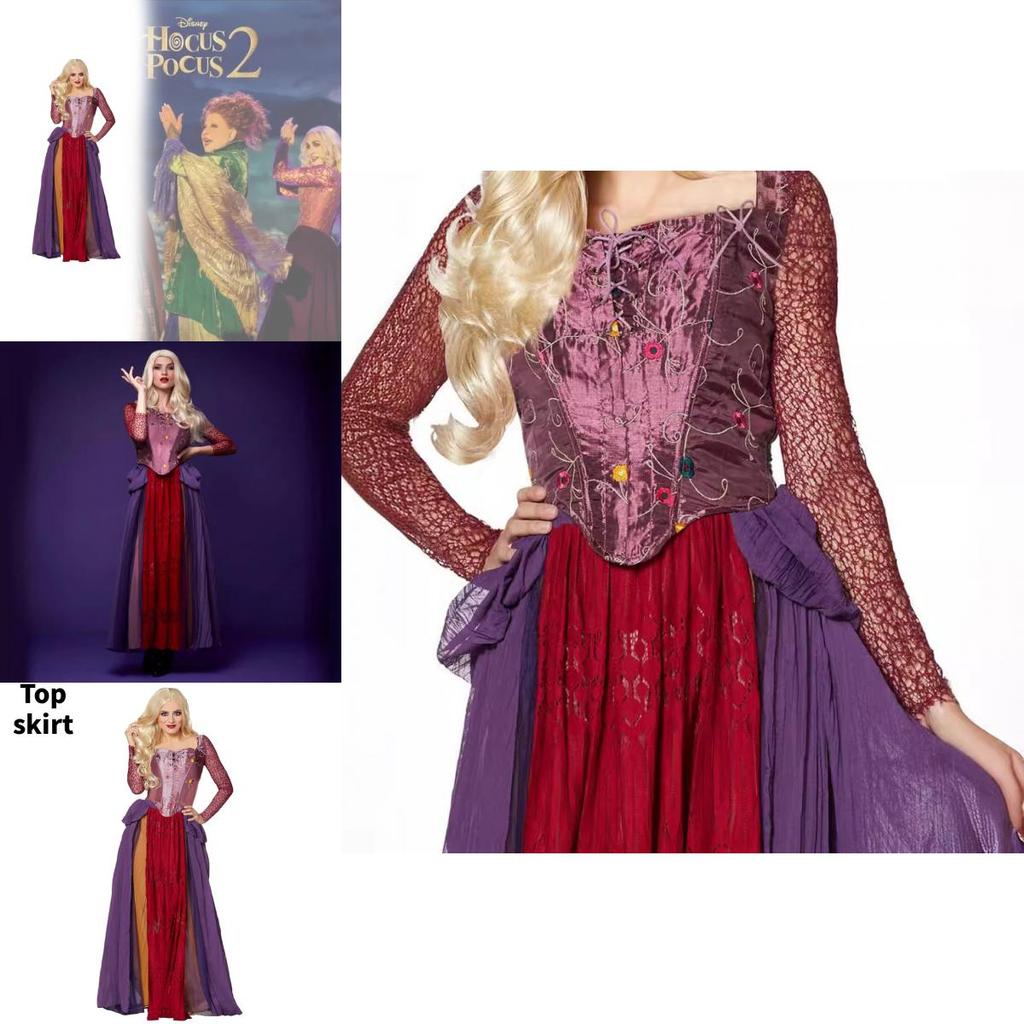 Hocus Pocus Cosplay Costume For Women With Spandex Fabric For Stage Performance