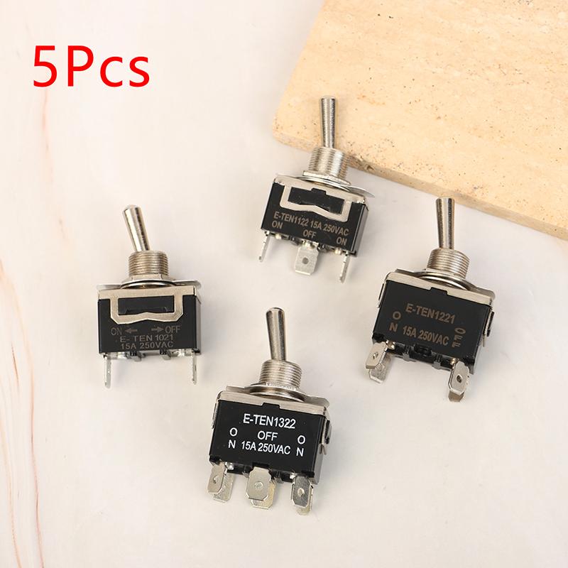 5Pcs Heavy Duty Car Boat Rocker Toggle Switch 15A 250V 2Pin Spst On/Off Rocker Switches With Waterproof Boot Spst Rocker Switch