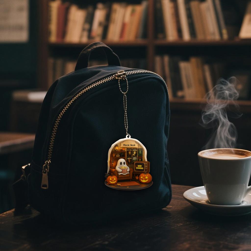 Cute Simulated Character Pendants, Fall Flowers And Halloween Pumpkins, Decorations, Gifts For Décor Lovers