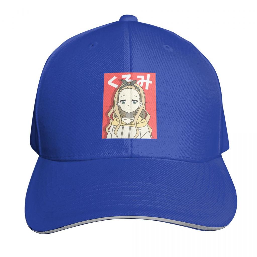 Cute Kurumi Flat Face Anime Baseball Cap Low Profile Unstructured Unisex For Men Women Outdoor Golf Running Hiking