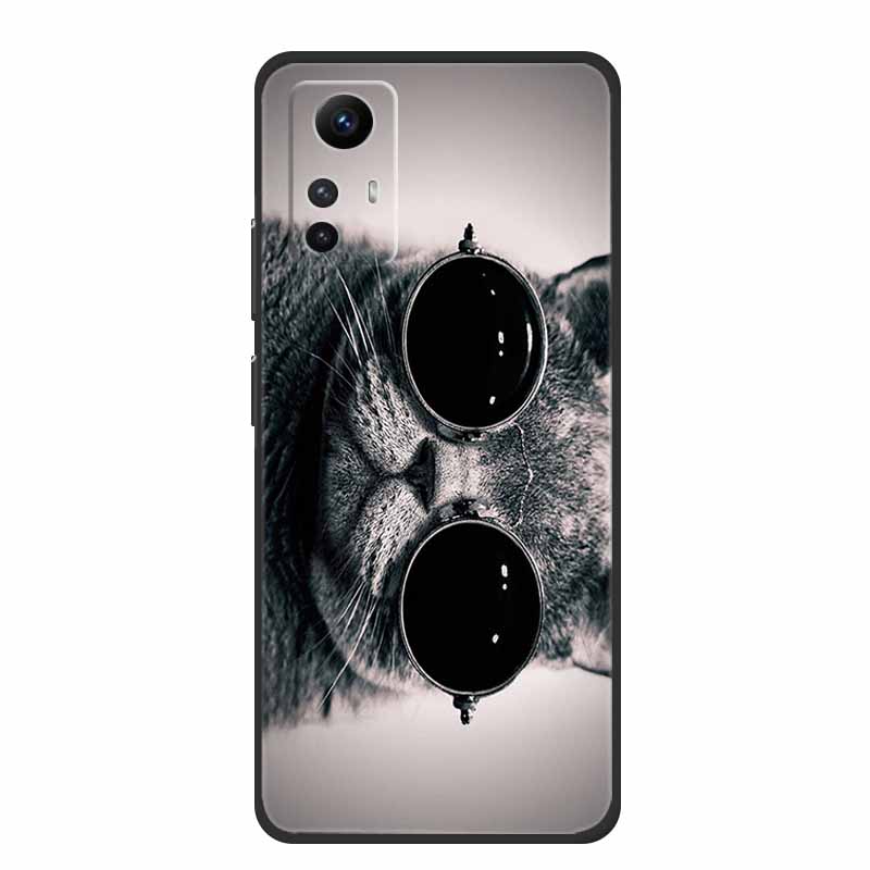 For Xiaomi Redmi Note 12S Case Cool Animals Soft Silicone TPU Phone Case for Redmi Note12S Luminous Butterfly Shockproof Fundas