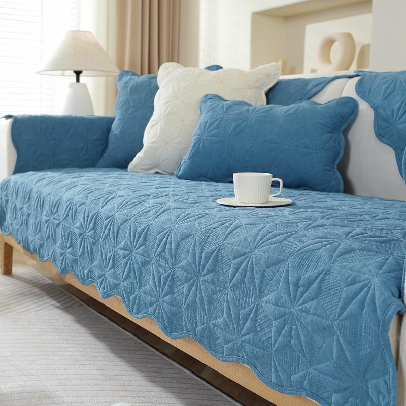 Chenille Sofa Cushion Four Seasons Universal Seat Cushion Non-Slip Sofa Cover Cover Cloth Advanced Cream Style