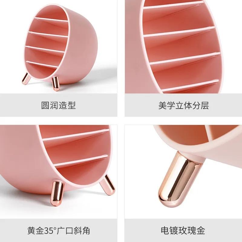 Large Capacity Cosmetics Storage Box Desktop Dresser Beauty Shelf Lipstick Eye Shadow Compartment Storage and Sorting Box