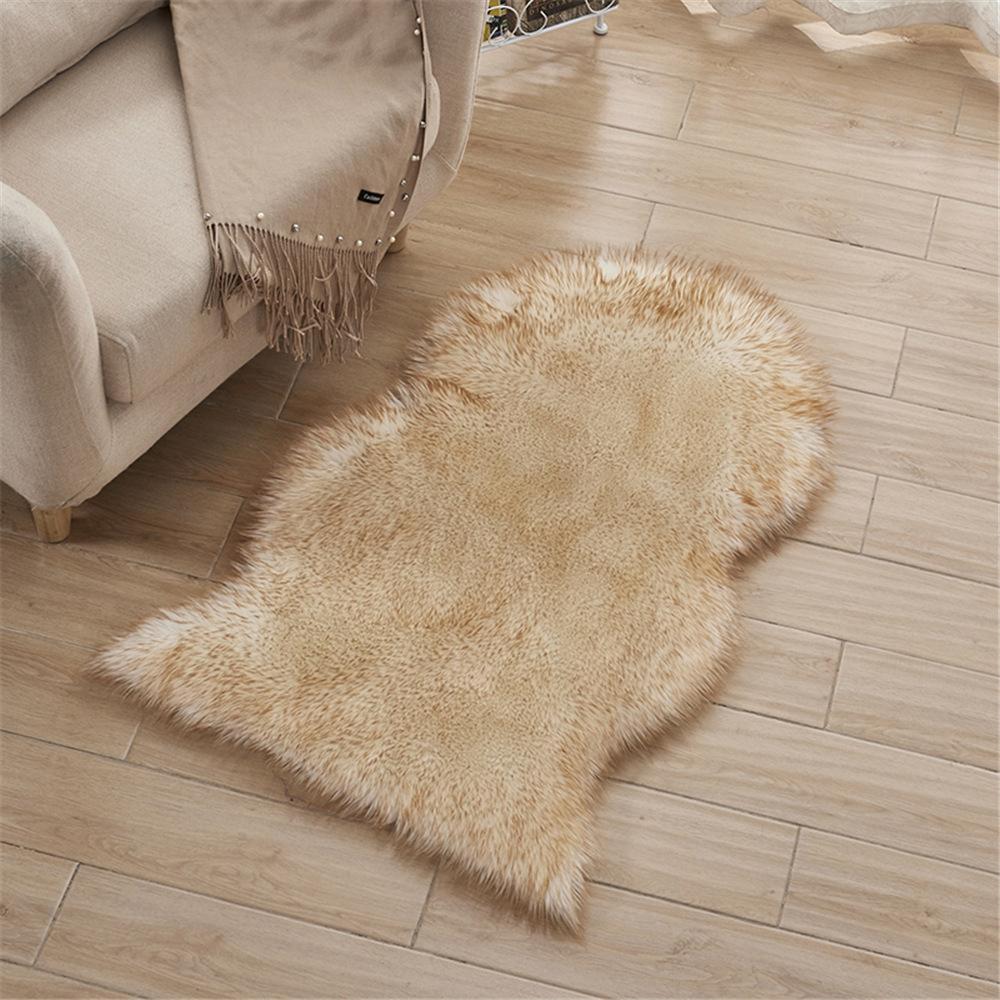 Household Carpet Imitation Sheepskin Plush Floor Mat Living Room Bedroom Sofa Mat