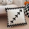 Retro Pixeliger Ar Pixel-Druck Textur Kissenbezug Überwurf-Kissenbezug Verdeckter Knopf Strapazierfähiges Polyester Stuhlkissen