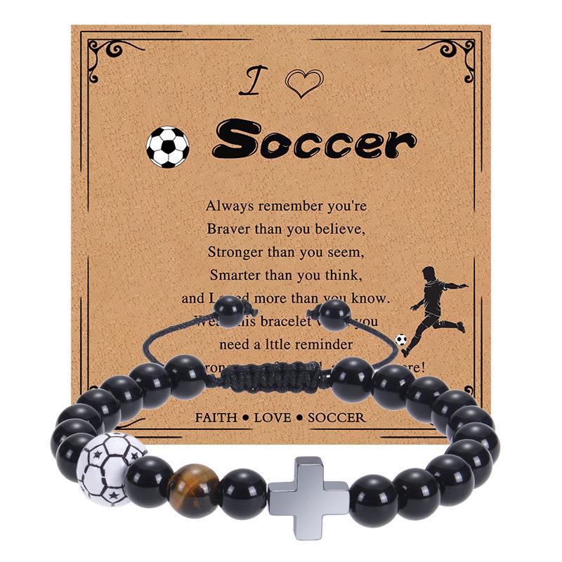 

JYL TS Bracelet Cat Couple Magnetic Beads Brings Playful Bond & Joy Football-B