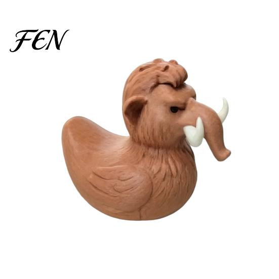 Creative Desktop Decor Mammoth Duck Figurine, 3D Printed Ornament, Funny Healing Ornament Statue, Novelty Decoration for Home Table Shelf Figurine