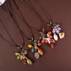 Handmade Ceramic Leaf Necklace Unique Designs Portable Jewelry With Adjustable Chain for Trendy Women Casual Wear