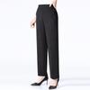 Lady's Trousers Spring Autumn Elastic High Waist Straight Pants Mother Winter Warm Fleece Pants