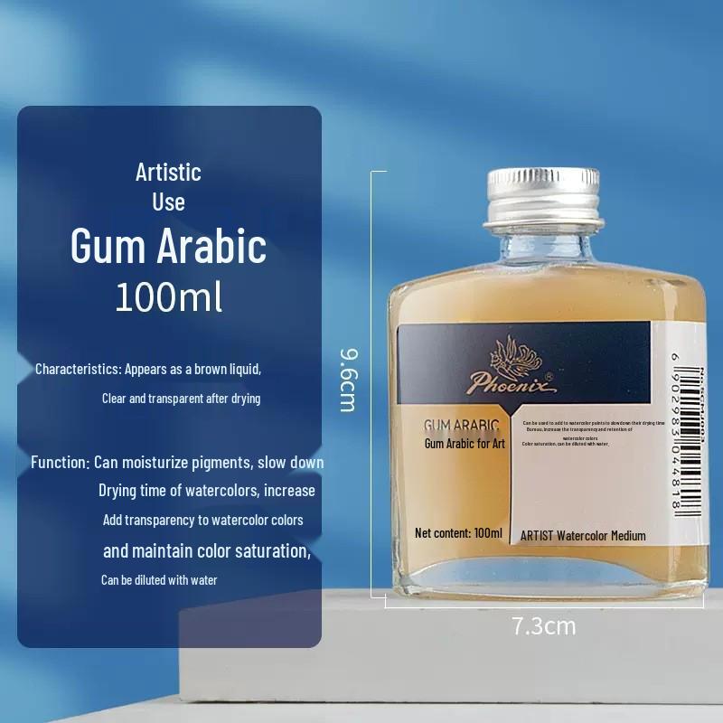 Phoenix White Abdeckflüssigkeit: Ochsen Galle & Gummi Arabic Aquarellmedium
