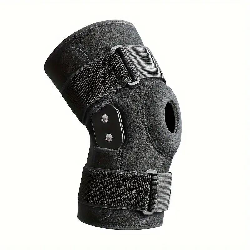Adjustable Sport Steel Plate Knee Brace with Patella Strap