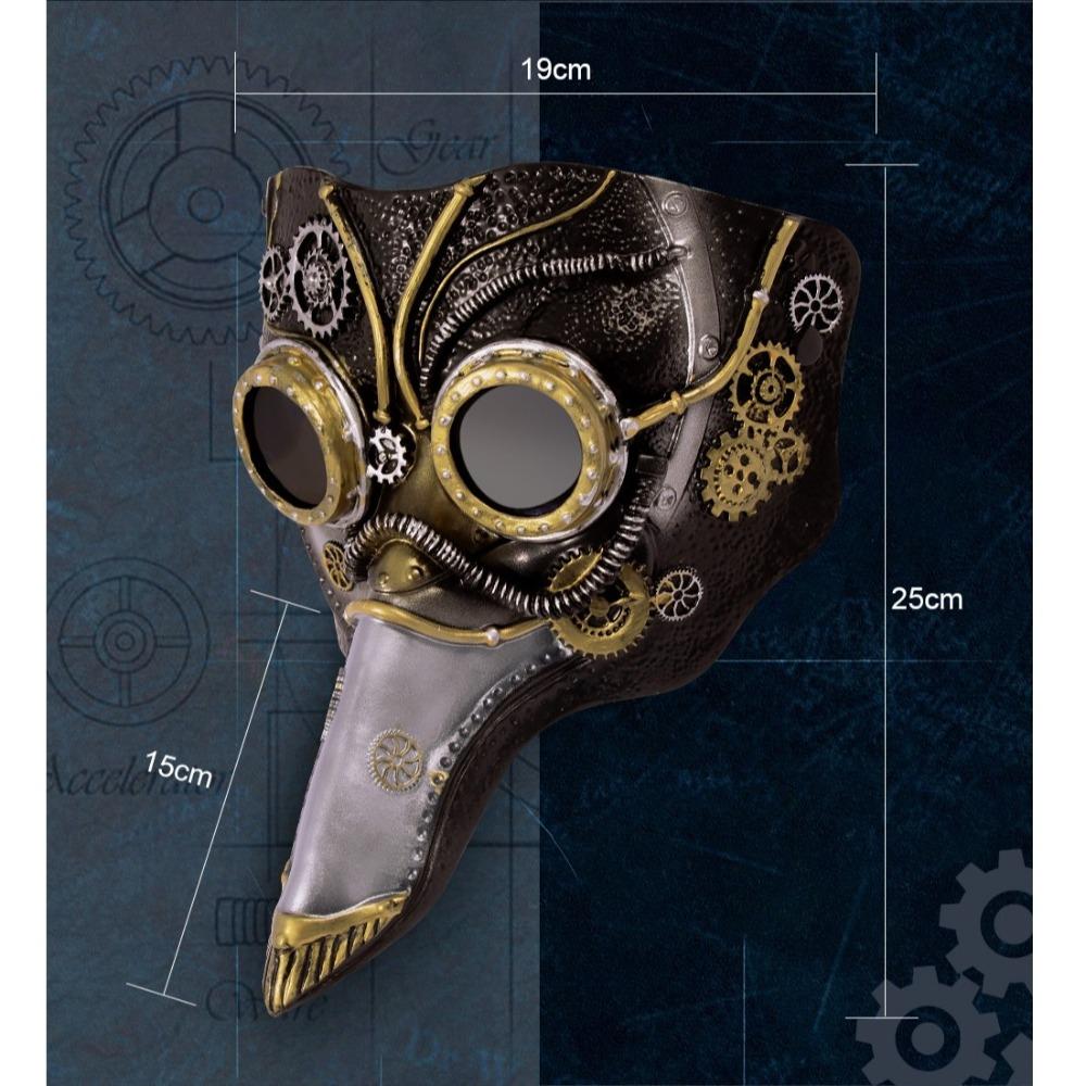 Steampunk Plague Mask Gothic Halloween Cosplay Mask New Cosplay Props