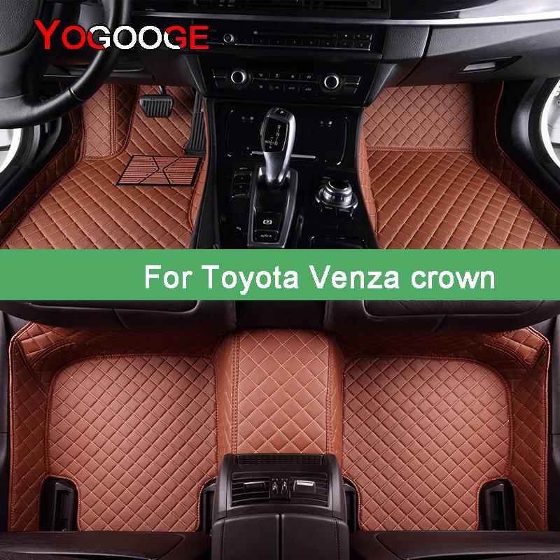 

Автомобильные коврики YOGOOGE для Toyota Venza Crown Foot Coche, аксессуары, авто