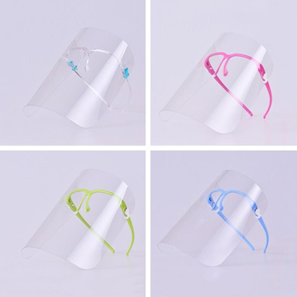 2Pcs Face Shield Transparent Full Face Cover Safety Protective Film Tool Anti-Oil Anti-Fog Kitchen House Clean Dust Proof Mask