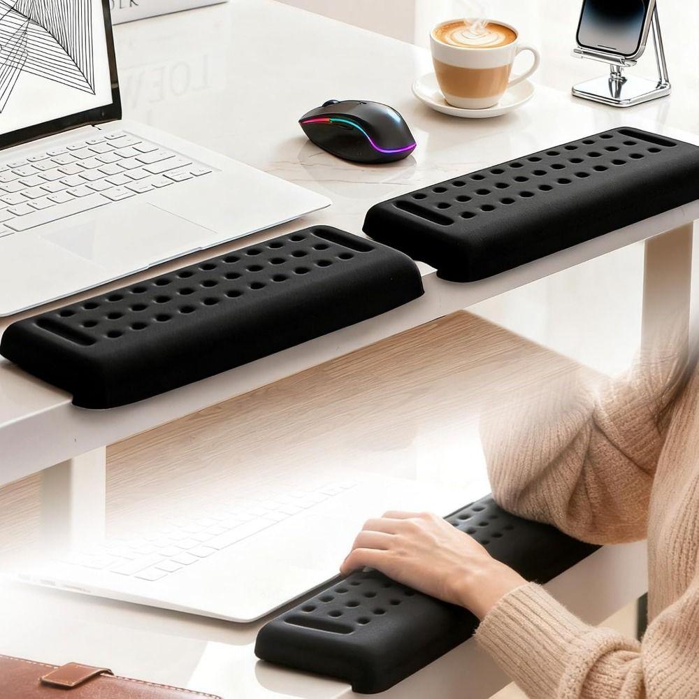Ergonomic Desk Elbow Pad Soft Cushion L-Shaped Elbow Support Padding Black Non-slip Non-slip Arm Cushions Relax Wrist