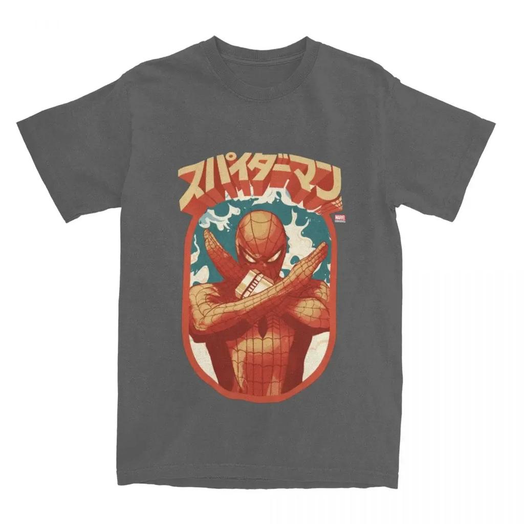 UnisexSpider Man Cartoon Graphic Shirts Merchandise Casual Pure Cotton T Shirts Tee Clothes Plus Size