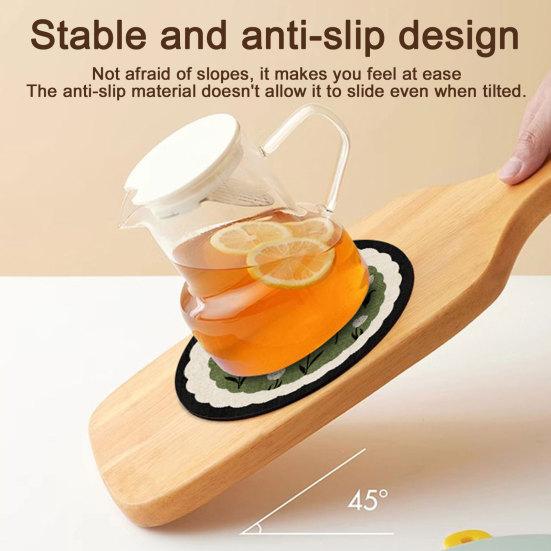Heat Insulation Mats, Wear-Resistant Stain-Proof Placemat, Anti-Scalding Kitchen Dining Protector for Tabletop Home Kitchen Bar