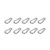 10Pcs Carabiner Clip Spring Snap Hook Stainless Steel Safety Buckle Lock for Hiking