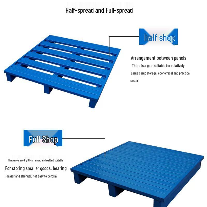 Heavy Duty Steel Forklift Pallet & Moisture-Proof Mat for Industrial Shelving and Cold Storage Custom Any Size