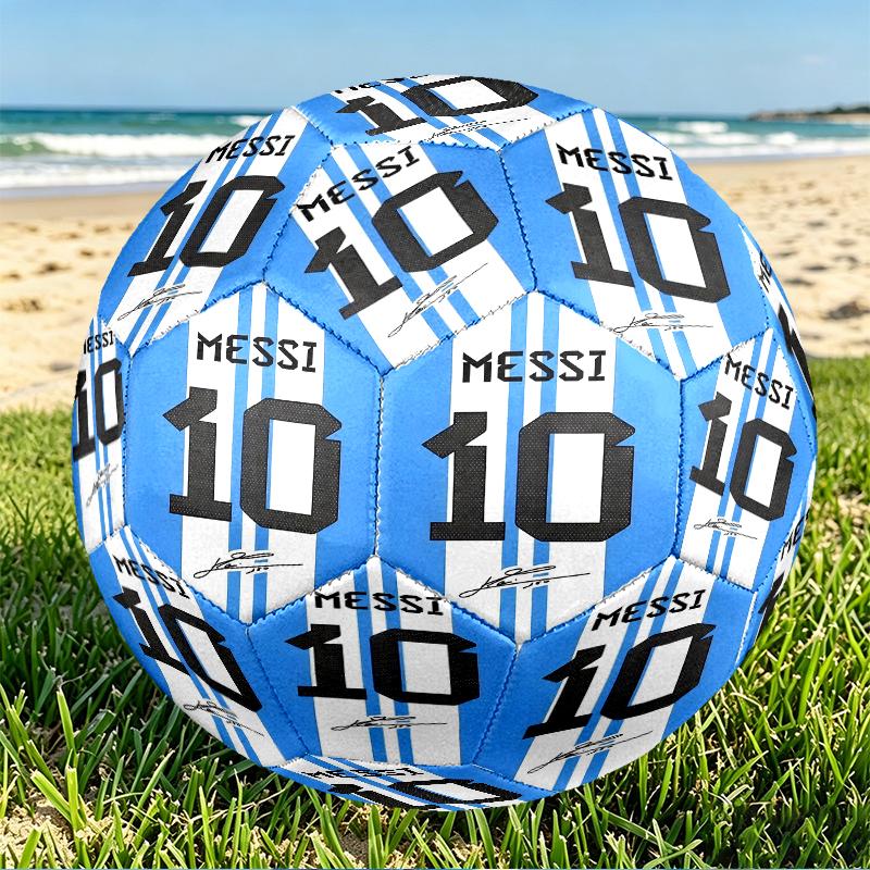 football player Print Size 5 Soccer Ball, PU Wear Resistant Football for Match Training and Daily Practice, Birthday Gift for Soccer Fans