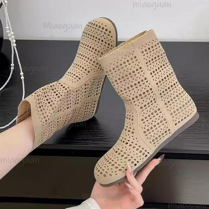 Sandali Piatte Donna Estate Traforati Comodi Stivali da Passeggio Casual Moda Scarpe da Donna 2026 Nuova Tendenza Scarpe da Ginnastica Donna Traspiranti